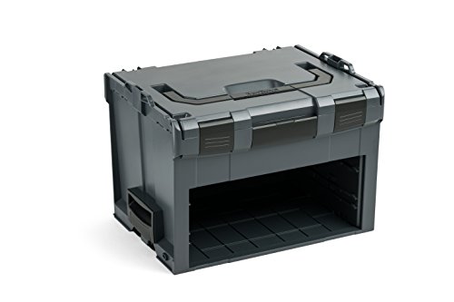 Bosch Sortimo LS-Boxx 306 in Anthrazit Werkzeugkoffer Set | Innovatives Transportsystem | Bosch Werkzeugkoffer Leer | Kompatibel mit L-Boxx von Sortimo