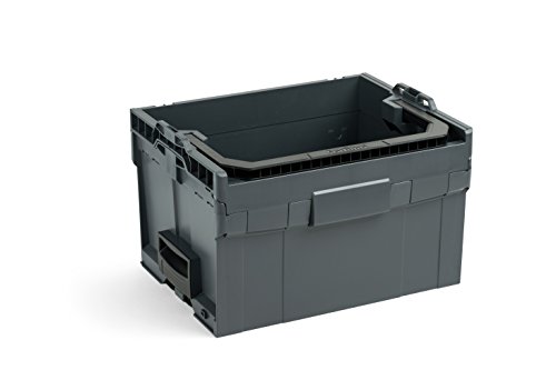 Bosch Sortimo LT-Boxx 272 in Anthrazit für Werkzeugkoffer | Innovatives Transportsystem | Bosch Werkzeugkoffer Leer | Kompatibel mit L-Boxx von Sortimo