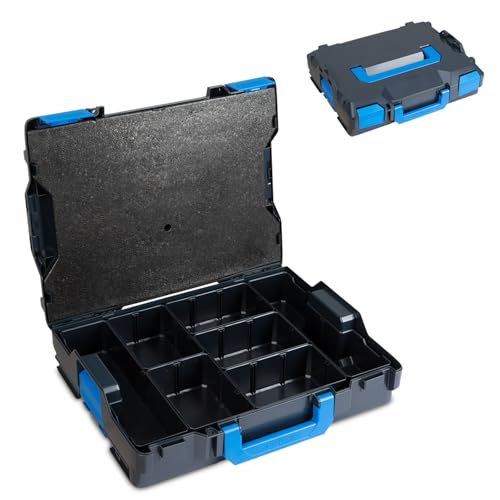 Sortimo L-BOXX 102 G4 – Werkzeugkoffer mit 7 Unterteilungen für Kleinteile – Inkl. Insetboxen & Trennwände – Sicherer Transport – Deckeleinlage verhindert Durchmischen – Robustes Design von Sortimo