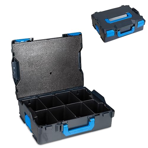Sortimo L-BOXX 136 G4 – Robuster Werkzeugkoffer mit Rasterschaumstoff für individuelle Anpassung – Stoß- & spritzwassergeschützt – Klicksystem für einfachen Transport – Belastbar bis 85 kg von Sortimo