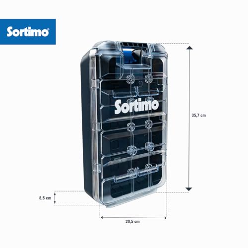 Sortimo T-BOXX 120 – Leere Sortierbox für individuelle Bestückung – Kompatibel mit Insetboxen & ProClick System – Sicherer Transport – Stapelbar & werkzeuglos montierbar von Sortimo
