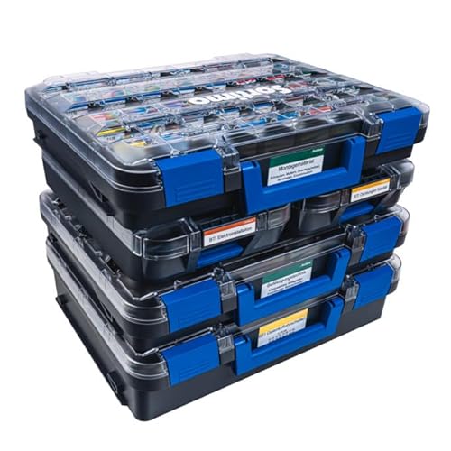 Sortimo T-BOXX 320 mit 48 Insetboxen H63 – Ideal für Kleinteile wie Schrauben & Muttern, transparenter Deckel für schnellen Zugriff, robust & kompatibel mit Sortimo Fahrzeugeinrichtungen & WorkMo von Sortimo
