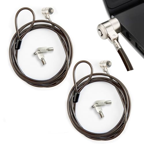 Soserkouer Lot de 2 Câble antivol Pour ordinateur Portable, câble de sécurité de 2 m de Long, câble de verrouillage Pour tablette, 2 clés en Acier robuste Soserkouer Lot de 2 Câble antivol Pour ordinateur Portable, câble de sécurité de 2 m de Long, câble de verrouillage Pour tablette, 2 clés en Acier robuste von Soserkouer