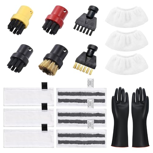 18 Stück Zubehör für Kärcher Dampfreiniger Easyfix SC2 SC3 SC4 SC5, mit Mikrofaser-Tuchset und Bodendüse Rundbürsten Kompatibel für Kärcher Dampfreiniger (18 Stück) 18 Stück Zubehör für Kärcher Dampfreiniger Easyfix SC2 SC3 SC4 SC5, mit Mikrofaser-Tuchset und Bodendüse Rundbürsten Kompatibel für Kärcher Dampfreiniger (18 Stück) von Sosisul
