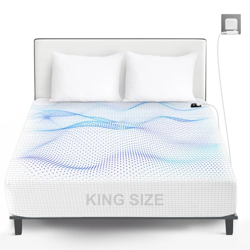 Erdungsmatte mit Erdungsanschlusskabel King Size, All-Inclusive-Erdungsmatten DE, Magnetfeldmatte mit 10% Silberfaser & 90%, Leitfähige Erdungsmatte für Besseren Schlaf (King 153 x 203 x 30 cm) von Sosisul