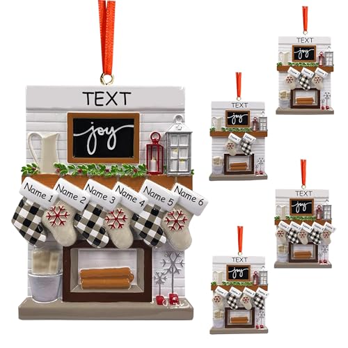 Personalisierte Weihnachtsanhänger mit Name, 2025 Kunstharz Weihnachtsbaumschmuck, Personalisierte Weihnachtskugeln Geschenke für Familienmitglieder, Ehemann, Freunde von SosnSusn
