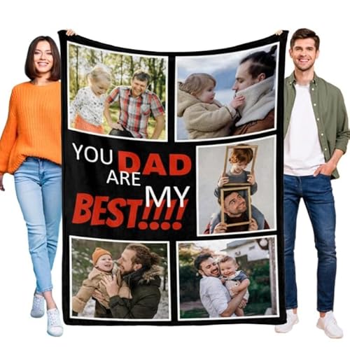 SosnSusn Personalisierte Decke Mit Eigenem Foto Und Text, Super Weich Flanell Collage, Geburtstags-Souvenir-Geschenke, Personalisierte Decke für Vater, Mutter, Kinder, Hunde, Freunde SosnSusn Personalisierte Decke Mit Eigenem Foto Und Text, Super Weich Flanell Collage, Geburtstags-Souvenir-Geschenke, Personalisierte Decke für Vater, Mutter, Kinder, Hunde, Freunde von SosnSusn