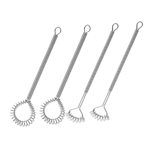 4Stücke Teiliges Eier Rührwerkzeuge Handmixer für Cocktails Praktischer Schneebesen mit Ergonomischem Griff und Aufhängering für Saucen und Rührei von Sosoport