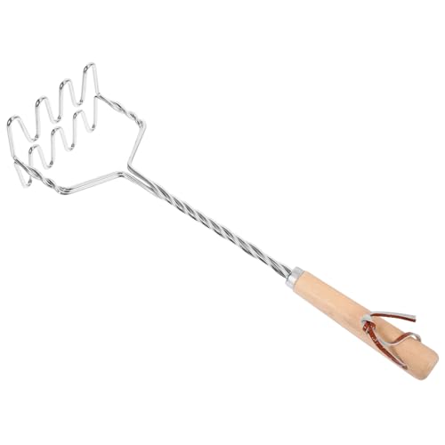 Manueller Kartoffelstampfer Ergonomischem Holzgriff Robustes Küchengerät zum Zerkleinern von Kartoffeln Gemüse für Familienküchen von Sosoport