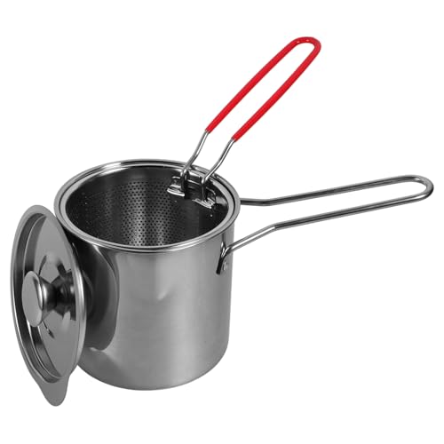 Sosoport 1 Satz Frittier Topf Set aus mit Frittierkorb und Deckel Multifunktionale Fritteuse für Induktionsherde Leichte Handhabung für Bbq Nudelgerichte Steak und Buffets Sosoport 1 Satz Frittier Topf Set aus mit Frittierkorb und Deckel Multifunktionale Fritteuse für Induktionsherde Leichte Handhabung für Bbq Nudelgerichte Steak und Buffets von Sosoport