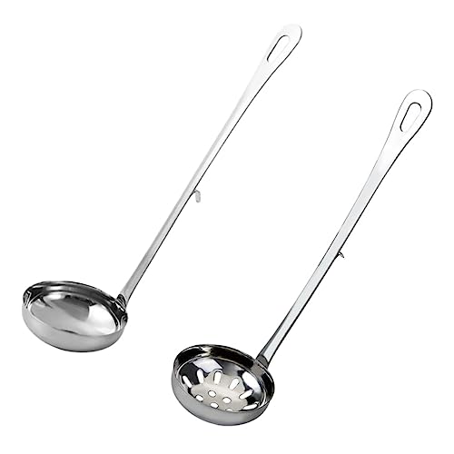 Sosoport 1 Satz Schöpfkelle mit Hakengriff Teiliges Küchenset Sieb Löffel für Hotpot Suppen und Eintöpfe Rostfrei Hitzebeständig Einfach zu Reinigen für Zuhause und Restaurants Sosoport 1 Satz Schöpfkelle mit Hakengriff Teiliges Küchenset Sieb Löffel für Hotpot Suppen und Eintöpfe Rostfrei Hitzebeständig Einfach zu Reinigen für Zuhause und Restaurants von Sosoport