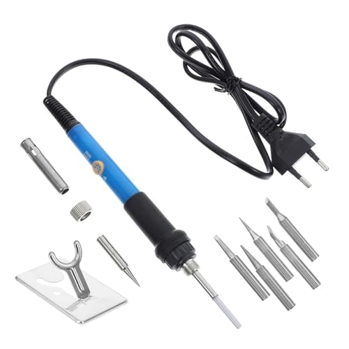 Sosoport 1 Satz Soldering Iron Set mit Verstellbarer Temperatur Tragbare Lötstation mit Verschiedenen für Präzises Löten und Reparaturen Geeignet für Elektronik und Handwerk von Sosoport