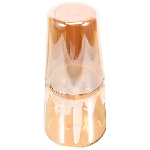 Sosoport 1 Satz Wasserkaraffe Set aus Hitzebeständigem Kanne mit Praktischem Deckel für Wasser Saft und Tee Glaskaraffe für Zuhause und Partys von Sosoport