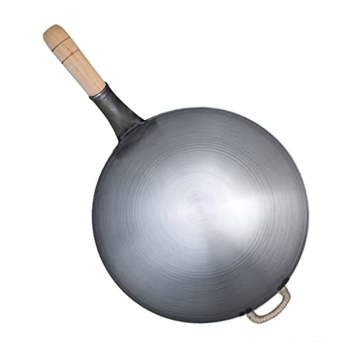 Sosoport 1 Stück Gusseisen Wok mit Holzgriff Robuster Küchenhelfer für Bbq Bratkartoffeln Rührei Gleichmäßige Wärmeverteilung Induktionsgeeignet Multi Funktions Pfanne Sosoport 1 Stück Gusseisen Wok mit Holzgriff Robuster Küchenhelfer für Bbq Bratkartoffeln Rührei Gleichmäßige Wärmeverteilung Induktionsgeeignet Multi Funktions Pfanne von Sosoport