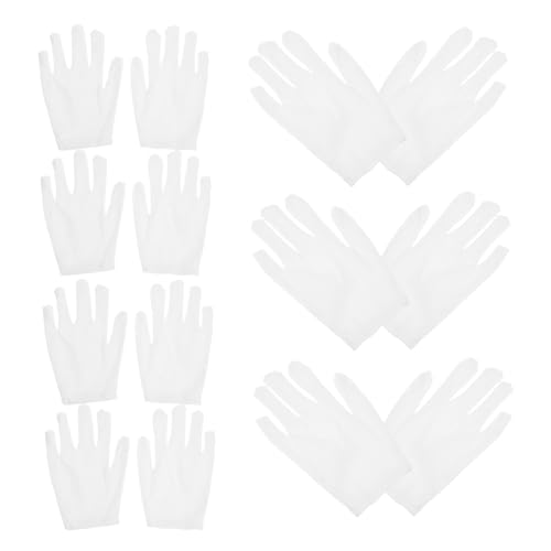 Sosoport 10 Paare Weiße Baumwollhandschuhe für Schmuckpflege Antisweat Design Waschbar und Wiederverwendbar für Inspektion und Handhabung von Schmuck und Jade Sosoport 10 Paare Weiße Baumwollhandschuhe für Schmuckpflege Antisweat Design Waschbar und Wiederverwendbar für Inspektion und Handhabung von Schmuck und Jade von Sosoport