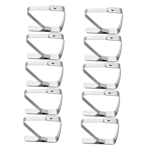 Sosoport 10 Stück Edelstahl Tischdeckenklammern Silber Robuste Tischklammern für Drinnen und Draußen Windfeste Tischdeckenhalter für Familienessen Partys Hochzeiten und Buffets Sosoport 10 Stück Edelstahl Tischdeckenklammern Silber Robuste Tischklammern für Drinnen und Draußen Windfeste Tischdeckenhalter für Familienessen Partys Hochzeiten und Buffets von Sosoport
