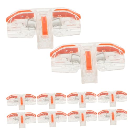 Sosoport 10 Stück Kupfer Kabelverbinder Teiliges Isolierte Schnellverbindung Sicherer für Stromleitungen Flexible und Langlebige Klemmen für Zuhause und Büro Sosoport 10 Stück Kupfer Kabelverbinder Teiliges Isolierte Schnellverbindung Sicherer für Stromleitungen Flexible und Langlebige Klemmen für Zuhause und Büro von Sosoport