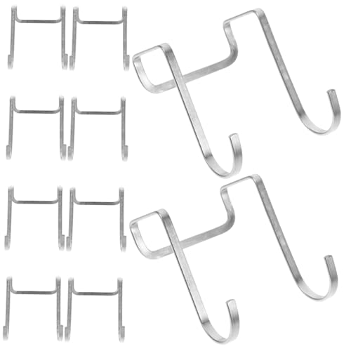 Sosoport 10 Stück Teiliges Edelstahl Doppelhaken für Bett und Schrankschränke Rostfrei Doppelter Aufhänger für Kleidung Handtücher Effiziente Organisation im Schlafzimmer und Badezimmer Sosoport 10 Stück Teiliges Edelstahl Doppelhaken für Bett und Schrankschränke Rostfrei Doppelter Aufhänger für Kleidung Handtücher Effiziente Organisation im Schlafzimmer und Badezimmer von Sosoport