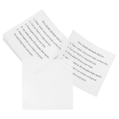 Sosoport 10 Stück Teiliges Reparaturset für Aufblasbare Schwimmringe TPU wasserdichte Patches Selbstklebend Langlebig für Pool Kajak Luftmatratze Einfache Anwendung und Schnelle Abdichtung von Sosoport