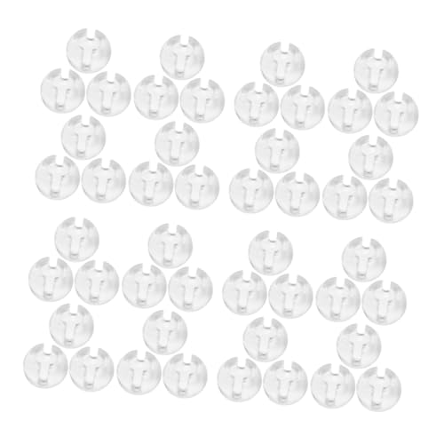 Sosoport 100 Stück Transparenter Beaded Chain Connector für Vertikale Rollos Stabiler Kettenhalter für Fensterjalousien Installieren Kompatibel mit Roller Shades und Vertikaljalousien von Sosoport