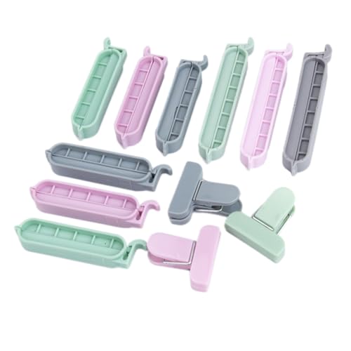 Sosoport 12 Stück Teiliges Beutelklammern aus Langlebigem PP Starke Verschlussclips für Snacks Gefrierbeutel Papier Plastikbeutel Einfache Handhabung zur Frischhaltung und Zufällige Farbe Sosoport 12 Stück Teiliges Beutelklammern aus Langlebigem PP Starke Verschlussclips für Snacks Gefrierbeutel Papier Plastikbeutel Einfache Handhabung zur Frischhaltung und Zufällige Farbe von Sosoport