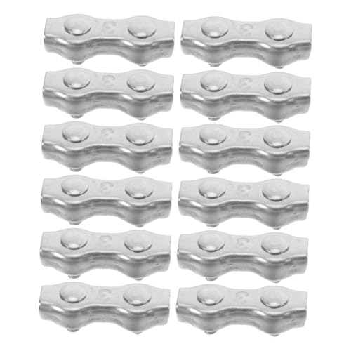 Sosoport 12 Stück Teiliges Drahtseilklemmen für Elektrische Zäune Doppelte Clip Kabelverbinder für und Außenanwendungen Rostfrei Benutzerfreundlich und Langlebig Sosoport 12 Stück Teiliges Drahtseilklemmen für Elektrische Zäune Doppelte Clip Kabelverbinder für und Außenanwendungen Rostfrei Benutzerfreundlich und Langlebig von Sosoport