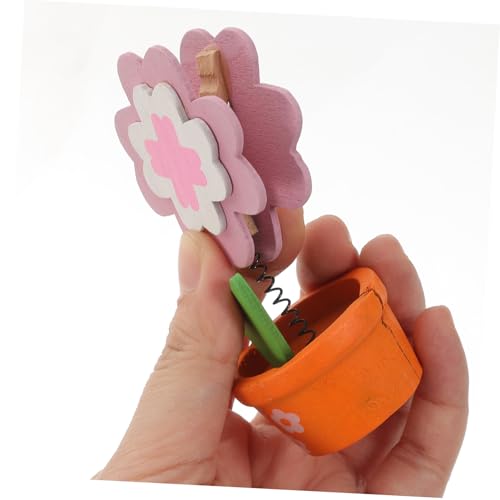 Sosoport 12 Stück Teiliges Holz Memo Clips Blumentopf Design Fotohalter und Tischkartenhalter Kreative Stabile Notiz Kartenclips für Bankett Partydekoration und Büro von Sosoport