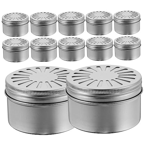 Sosoport 12Stücke Teiliges Aluminium Aroma Diffusor Box mit Hohldeckel Duftbehälter für Raumduft und Fahrzeugdekoration Hochwertiger und Langlebiger Luftfrischer Sosoport 12Stücke Teiliges Aluminium Aroma Diffusor Box mit Hohldeckel Duftbehälter für Raumduft und Fahrzeugdekoration Hochwertiger und Langlebiger Luftfrischer von Sosoport