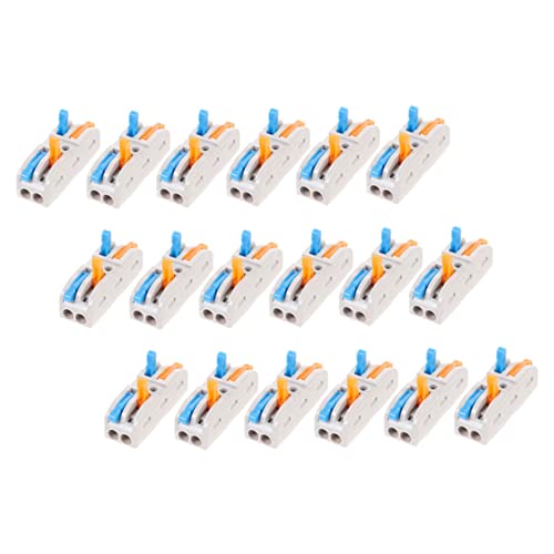 Sosoport 18 Stück Teiliges Steckklemmenblock Hebelklemmen Schnellverbinder für Elektroinstallationen Kupfer Nylonisoliert Flammhemmend für Harte und Weiche Leitungen Werkzeugfrei Sosoport 18 Stück Teiliges Steckklemmenblock Hebelklemmen Schnellverbinder für Elektroinstallationen Kupfer Nylonisoliert Flammhemmend für Harte und Weiche Leitungen Werkzeugfrei von Sosoport