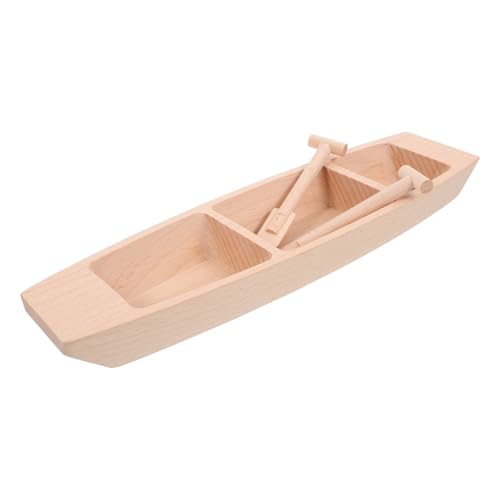 Sosoport Modellboot Aus Holz Bootmodell Für Dekoration Holzboot- Für Zuhause Bootornament Aus Holzhandwerk Bootmodell Für Schreibtisch Holzboot DIY von Sosoport