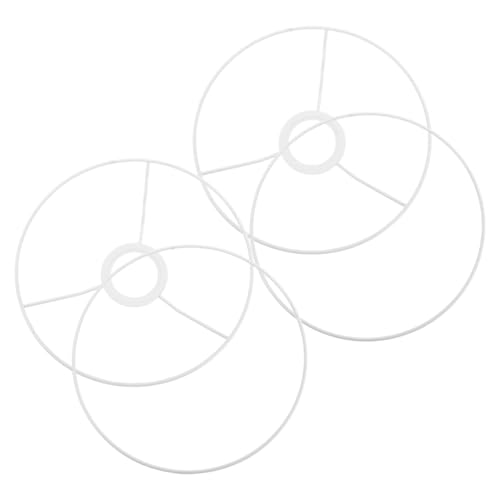 Sosoport 2 Sätze DIY Lampenschirm Halterung Ring Basis Rund Durchmesser für Tischlampen Stehlampen und Deckenleuchten Hochwertige Konstruktion Einfache Installation Vielseitige von Sosoport