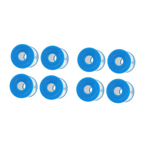 Sosoport 2 Sätze Filterpumpenelement Ersatz Wasserpumpe Schwimmbadfilter Poolreiniger Filterwechsel Aufblasbarer Poolfilter Pool Filterpumpe Poolsieb Plastik Blue 4 Stücke * 2 von Sosoport