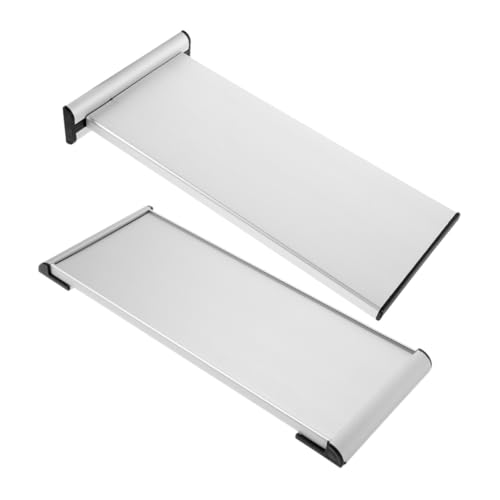 Sosoport 2 Stück Aluminium Türschildhalter mit Doppelseitigem Einseitigem Namensschildhalter Wandmontage Robustes Design für Büro Meetingraum Professionelle Türbeschilderung von Sosoport