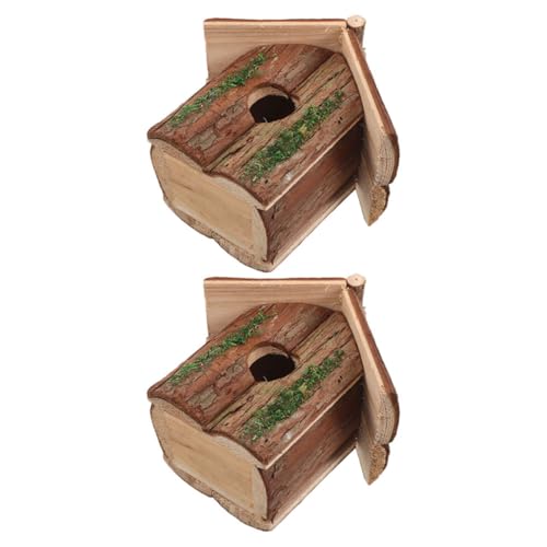 Sosoport 2 Stück Dekoratives Vogelhaus aus Holz im Landhausstil Wetterfestes Hängendes Vogelhaus für Garten und Terrasse Naturnahe Vogelunterkunft Wildvögeln und Umweltschutz Sosoport 2 Stück Dekoratives Vogelhaus aus Holz im Landhausstil Wetterfestes Hängendes Vogelhaus für Garten und Terrasse Naturnahe Vogelunterkunft Wildvögeln und Umweltschutz von Sosoport