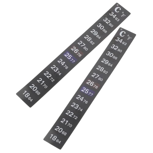 Sosoport 2 Stück Digitales Thermometer streifen Selbstklebender Temperatur aufkleber für Fermentation Farbwechsel Thermometer für Brauen und Gärung Messbereich Einfache Anwendung für von Sosoport