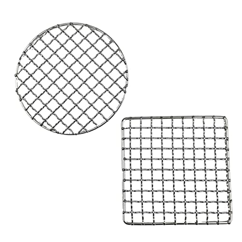 Sosoport 2 Stück Edelstahl Bbq Grillrost Hitzebeständiges Rostfreies Grillnetz für Camping und Outdoor Wiederverwendbares Barbecue Zubehör Geeignet für Fisch Steak Gemüse und Mehr Sosoport 2 Stück Edelstahl Bbq Grillrost Hitzebeständiges Rostfreies Grillnetz für Camping und Outdoor Wiederverwendbares Barbecue Zubehör Geeignet für Fisch Steak Gemüse und Mehr von Sosoport