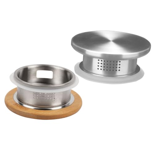 Sosoport 2 Stück Ersatzdeckel Teiliges aus mit Doppeltem Ausguss und Filterdesign Wasserdichter Wasserkrugdeckel für Tee und Getränkekannen Langlebig und Leicht zu Reinigen von Sosoport