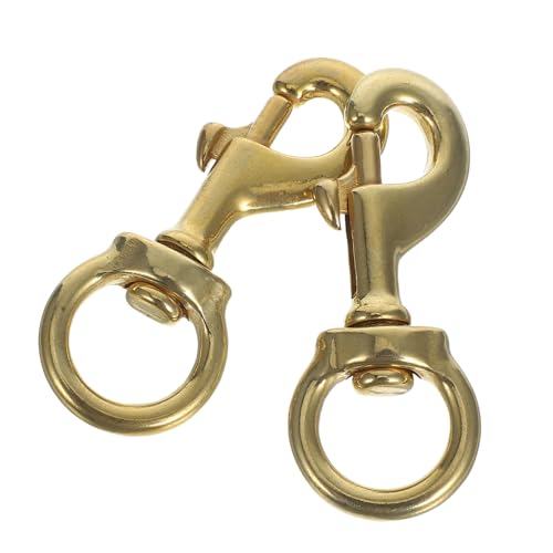 Sosoport 2 Stück Fahnenmast-Clips: Robuste Drehbare Karabinerhaken Aus Messing Mit Öse – Für Fahnenmasten Im Freien, Seilbefestigung, Hundekette, Bastelprojekte Sosoport 2 Stück Fahnenmast-Clips: Robuste Drehbare Karabinerhaken Aus Messing Mit Öse – Für Fahnenmasten Im Freien, Seilbefestigung, Hundekette, Bastelprojekte von Sosoport