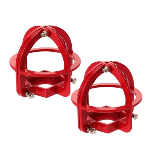 Sosoport 2 Stück Feuersprinkler Kopf Schutzabdeckung Rot Vielseitiger Sprinkler Alarmabdeckungs Schutz mit Einfacher Montage Dekoratives Design für Unterputzmontage Multifunktional und von Sosoport