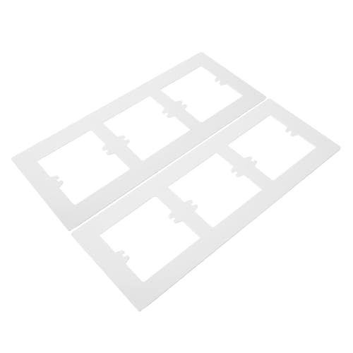 Sosoport 2 Stück Gang Steckdosen Wandplatte Weiß Robuste Schalterabdeckung Kompatibel mit Standard Rocker Schaltern und Steckdosen Einfache Montage Dekorative Abdeckung für Saubere Sosoport 2 Stück Gang Steckdosen Wandplatte Weiß Robuste Schalterabdeckung Kompatibel mit Standard Rocker Schaltern und Steckdosen Einfache Montage Dekorative Abdeckung für Saubere von Sosoport
