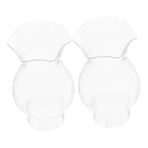 Sosoport 2 Stück Glaslampenschirm Ersatzglas mit Löchern Vintage Öl lampenglasaufsatz für Petroleumlampen Handgeblasenes Transparentes Glas Robustes Kaminglas für Öllampen Vielseitig Sosoport 2 Stück Glaslampenschirm Ersatzglas mit Löchern Vintage Öl lampenglasaufsatz für Petroleumlampen Handgeblasenes Transparentes Glas Robustes Kaminglas für Öllampen Vielseitig von Sosoport