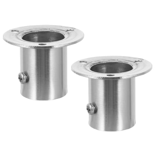 Sosoport 2 Stück Kleiderstangenhalter aus Wandmontierte Flanschhalter für Duschvorhänge und Gardinenstangen Installieren und Sicher im Gebrauch Sosoport 2 Stück Kleiderstangenhalter aus Wandmontierte Flanschhalter für Duschvorhänge und Gardinenstangen Installieren und Sicher im Gebrauch von Sosoport