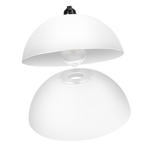 Sosoport 2 Stück Kunststoff Lampenschirm für Deckenlampen Helle und Robuste Lampenabdeckung für Schlafzimmer Wohnzimmer Büro Leicht zu Installieren und Praktisch von Sosoport