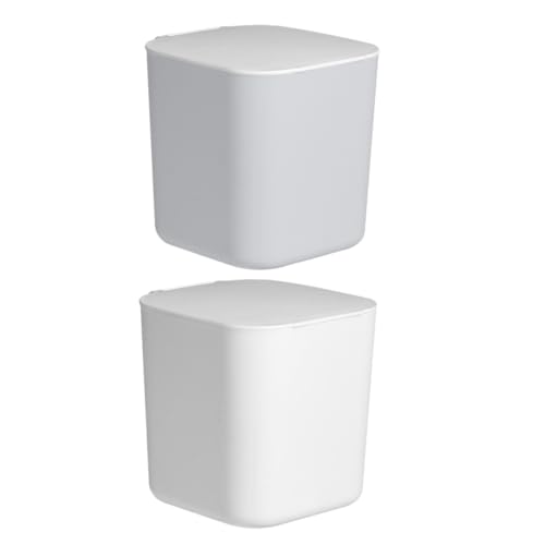 Sosoport 2 Stück Mini Desktop Mülleimer mit Deckel Kompakt aus Robustem Kunststoff Vielseitig für Büro Küche Wohnzimmer Stilvoll in Weiß und Praktische Aufbewahrung für Abfall und Sosoport 2 Stück Mini Desktop Mülleimer mit Deckel Kompakt aus Robustem Kunststoff Vielseitig für Büro Küche Wohnzimmer Stilvoll in Weiß und Praktische Aufbewahrung für Abfall und von Sosoport