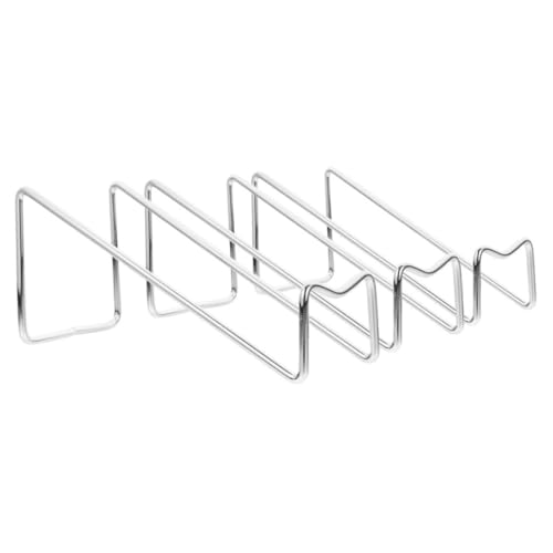 Sosoport 2 Stück Minimalistisches Weinregal aus Teiliges Eleganter Flaschenhalter für Arbeitsplatte Platzsparend Stilvolles Design für Weinfans Silberfarben von Sosoport