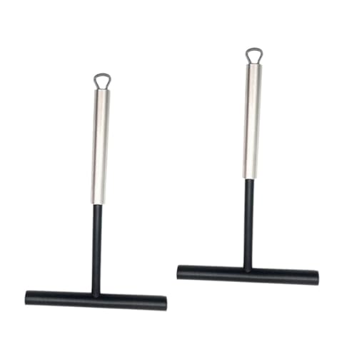 Sosoport 2 Stück Pfannkuchen verteiler Edelstahl und Nylon Ergonomischer Griff Praktisches Crepe tool für Gleichmäßiges Verteilen von Teig Küchenhelfer für Pancakes und Pfannkuchen von Sosoport