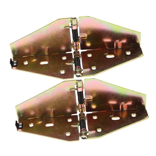Sosoport 2 Stück Schmetterlingsscharnier Klapptischscharnier mit Stabilem Feder verriegelungssystem Heavy Duty Drop Leaf Table Hinge Vielseitig für Esstisch Bürotisch und Faltbare Möbel von Sosoport