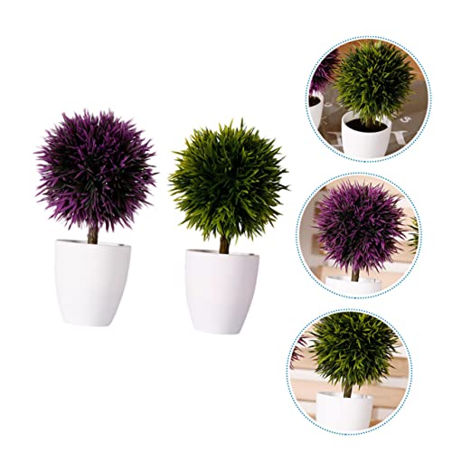 Sosoport 2 Stück Simulation Bonsai Kunststoff Blumentopf Künstliche Grünpflanzen Umweltfreundlich Pflegeleicht Wohnraumdekoration und Grün Sosoport 2 Stück Simulation Bonsai Kunststoff Blumentopf Künstliche Grünpflanzen Umweltfreundlich Pflegeleicht Wohnraumdekoration und Grün von Sosoport