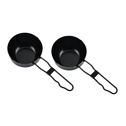 Sosoport 2 Stück Teiliges Camping Kochgeschirr aus Robustem Stahl Kompakter Outdoor Suppentopf mit Glatten Kanten Hitzebeständig und Leicht für Picknick Wandern und Camping im Freien von Sosoport
