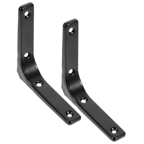 Sosoport 2 Stück Teiliges Regalhalter Winkelträger aus hochwertigem Metall Stabile Regalträger mit Einfacher Montage Geeignet für Wandregale Bücherregale Schränke von Sosoport